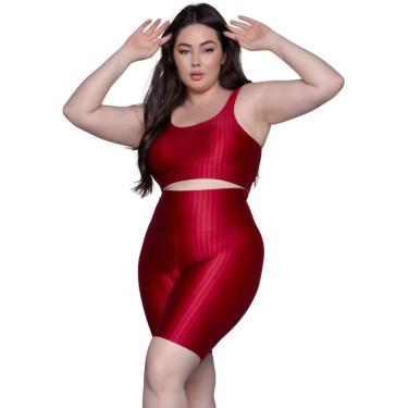 Imagem de Conjunto Top e Bermuda Plus Size New Zig 3D Bella Fiore Treino Cor:;Tamanho:48;Gênero:Feminino-Feminino