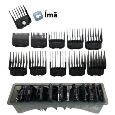 Imagem de Pente de maquina de cortar cabelo magnético imã 10 unidades - Mofashi