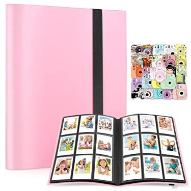 Imagem de Ablus Mini Álbum De Fotos Com 432 Bolsos Para Câmeras Fujifilm Instax, Polaroid Snap, Instantâneas Socialmatic E Impressora Zip (Rosa)