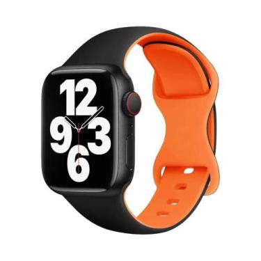 Imagem de Pulseira De Silicone De 45mm 44mm 40mm 41mm 49mm 38mm 42mm Para Apple 