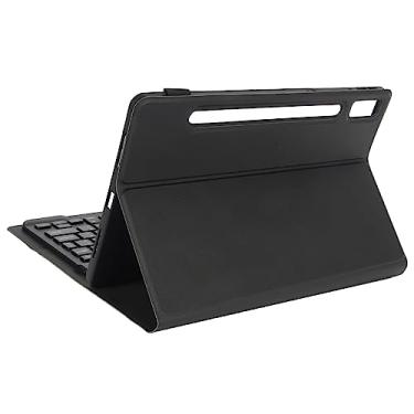 Imagem de Generic Teclado Sem Fio, Conexão Fácil Teclado de Comprimido de ângulo Ajustável 200mAh Cutouts Precisos Com Estojo para Pad Pro 2022 Tablet (Preto)