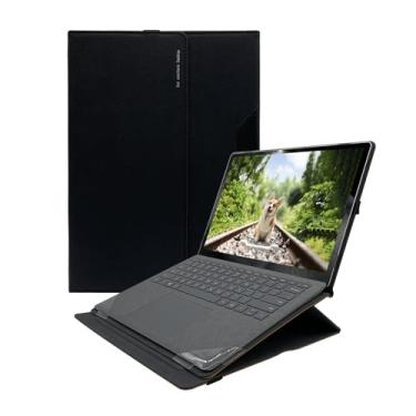 Imagem de Shellman Capa para laptop Microsoft Surface 6/5/4/3/2/1 13,5 polegadas [não serve para Surface Book], 1:1 abertura precisa PC + PU altura ajustável suporte ergonômico para computador, Z001-13-preto