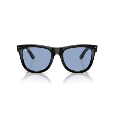 Imagem de Óculos de Sol Ray-Ban Wayfarer Reverse 0RBR0502S 667772 Tam 50 / Preto - Lentes Azul Claro
