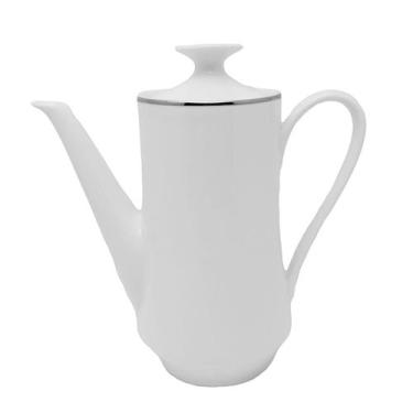 Imagem de Cafeteira Porcelana Schmidt - Dec. Filetado Prata Itamaraty 0012, 0012