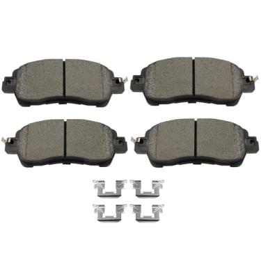 Imagem de SCITOO D1852 Conjuntos de pastilhas de freio dianteiras de cerâmica com substituição de ferragens para Scion For iA 2016, para Toyota para Yaris 2019-2020, para Toyota para Yaris iA 2017-2018