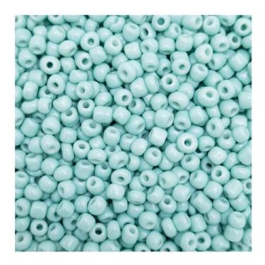 Imagem de Miçanga 6/0 Passante Perolado Vidrilho Verde Tiffany 4mm 1500pçs 150g 