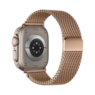 Imagem de Pulseira De Metal Milanese De 49mm 46mm 44mm 45mm 42mm Para Apple Watc