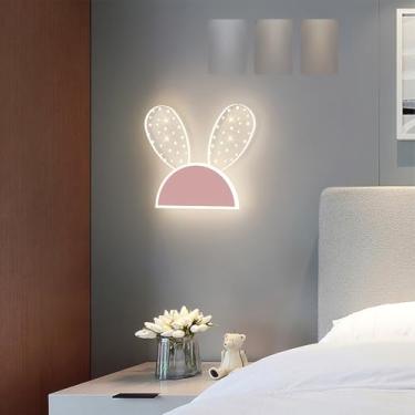Imagem de GZZBMY Lâmpadas de parede internas LED três cores lâmpada de parede regulável lâmpada de parede moderna decoração de quarto infantil metal acrílico iluminação de parede para sala de estar quarto de