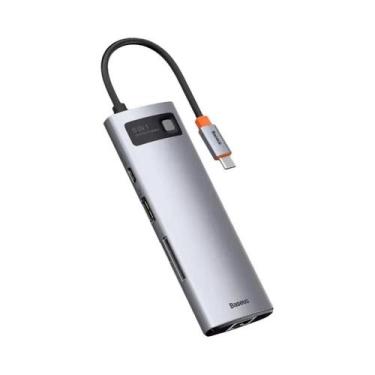 Imagem de Hub USB-C 4K 60Hz Com Porta Ethernet E Adaptador PD 100W Para MacBook 