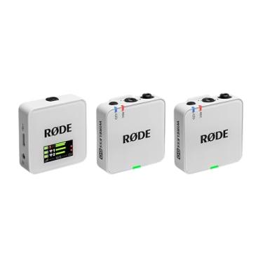 Imagem de RØDE Wireless GO (Geração 3) – Microfone sem fio compacto – Áudio impecável, gravação flutuante de 32 bits, controle automático de nível, para telefones, câmeras e computadores (branco)
