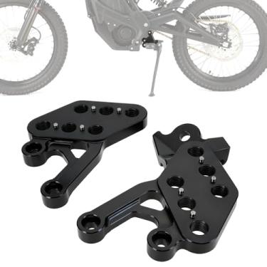 Imagem de IUVWISN Suporte de pedal CNC para Eride Pro SS 2.0 3.0 E Ride Pro S SR, suporte de pedal elétrico para bicicleta suja para Sur Ron 7075 Alumínio | Superfície anodizada | Preto ajustável