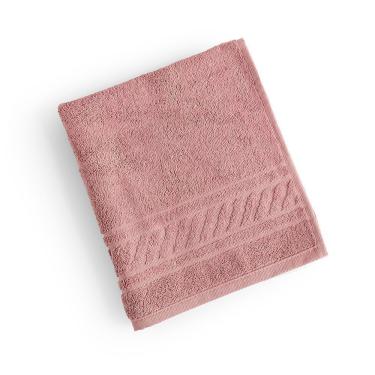 Imagem de Toalha De Rosto Lummi Fio Penteado Relevo Listras 01 Peça 100% Algodão - Nuvem Rosa