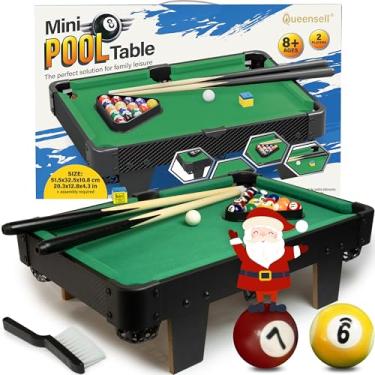 Imagem de Mesa de jogo – Mesa de sinuca pequena de 50 cm, mini mesa de bilhar para noites de jogos em família - Montagem simples necessária