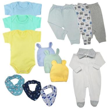 Imagem de Kit 13 Pçs Roupa De Bebê Macacão Touca Body Menino Menina - Koala Baby
