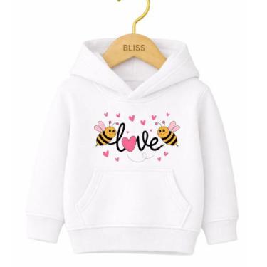 Imagem de Moletom Canguru Infantil Estampa Abelhinha Love 1022 Volta as Aulas Co