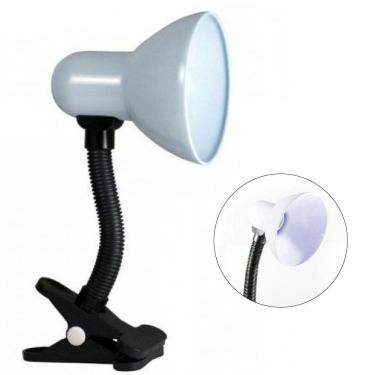 Imagem de Luminária De Mesa Articulável Garra Presilha Abajur Trabalho