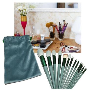 Imagem de Pincel 13 Peças Make Up Base Corretivo Sombra Po Compacto