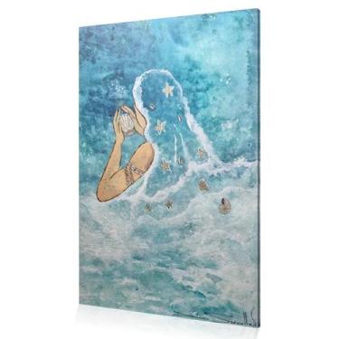 Imagem de Quadro Decorativo Iemanjá Orixá Umbanda Oxalá Canvas 60x40 - DC Expres