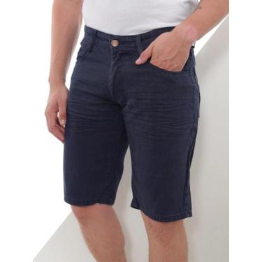 Imagem de Bermuda Masculina Sarja Estilo Casual 100% Algodão Premium - Sem Marca