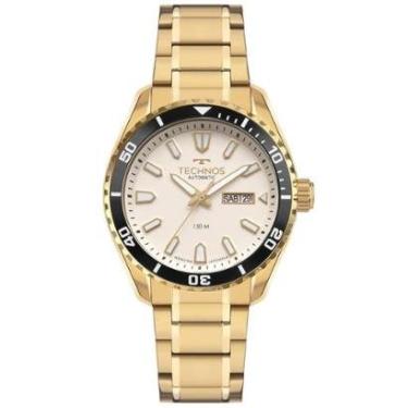 Imagem de Relógio Technos Masculino Automático Dourado - 8205PG/1X Relógio Technos Masculino Automatico Dourad-Masculino