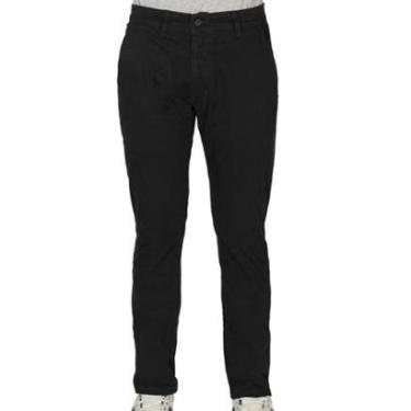 Imagem de Calça Sarja R7Jeans Masculina Modelo Sport Fino Com Elastano Preta-Masculino