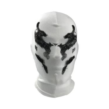 Imagem de Máscara Rorschach Ink Headgear Watchmen Para Halloween, Adereço De Cos