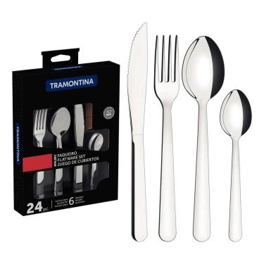 Imagem de Faqueiro Malibu Inox 24 Peças - Tramontina