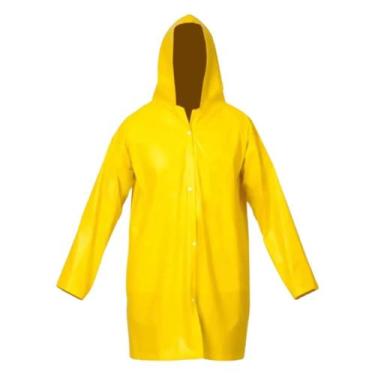 Imagem de Capa De Chuva Pvc Forrada Amarela GG Brascamp