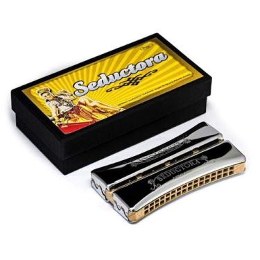 Imagem de Gaita de Boca Sedutora 64 Vozes C-DÓ/E-MI SHG Hering 7964