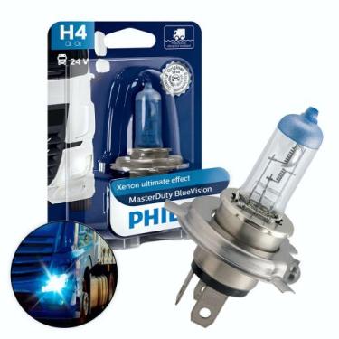Imagem de Lâmpada Original Philips H4 24v Caminhão Xenon Bluevision 75/70w