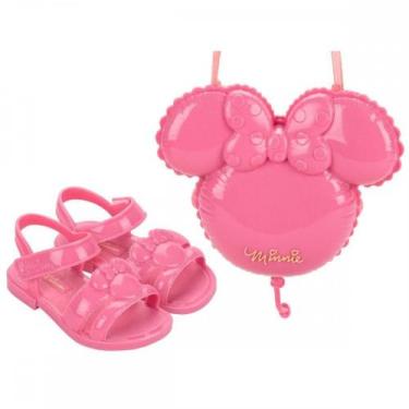 Imagem de Sandalia Grendene Kids 23073 Minnie Pop Promo, Rosa, 20/21