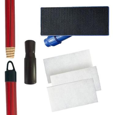 Imagem de Kit SUPORTE LT Limpa Tudo + CABO DE MADEIRA com Encaixe 1,2m Extensor 