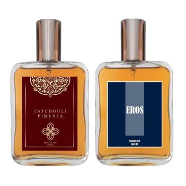 Imagem de Kit Perfume Masculino - Patchouli Pimenta + Eros 100ml - Essência Do B