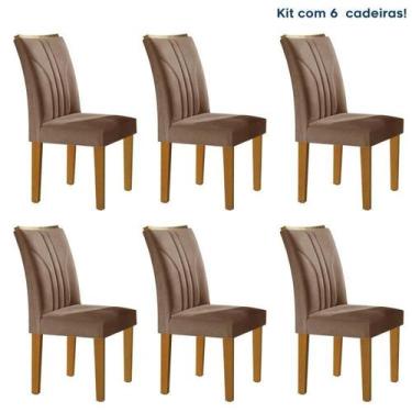 Imagem de Conjunto 6 Cadeiras Para Sala De Jantar Laguna Ypê - Cel Móveis