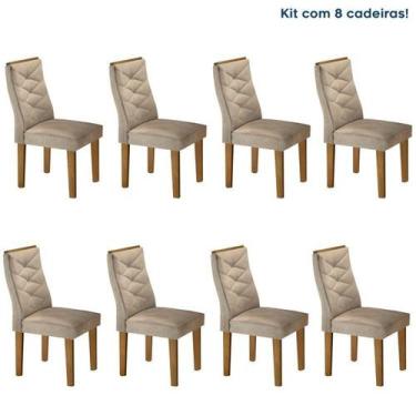 Imagem de Conjunto 8 Cadeiras Para Sala De Jantar Germany Ypê - Cel Móveis