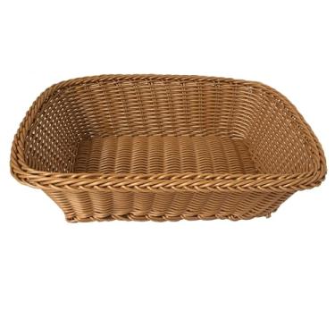 Imagem de Cesta Retangular para Pães - Polipropileno - L30Xp23Xa9Cm - Marrom - Dynasty - Full Fit