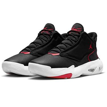 Imagem de Jordan Max Aura 4 para homem, Preto/vermelho universitário, branco, 9.5