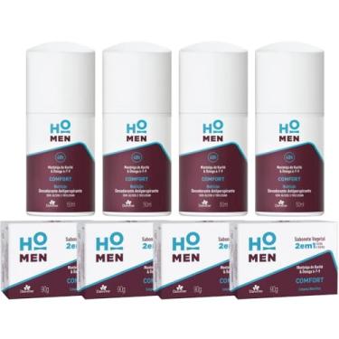 Imagem de 4UN Desodorante + 4UN Sabonete Ho Men Comfort 50ml Davene (8)
