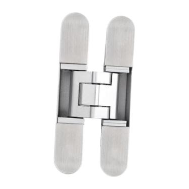 Imagem de Dobradiça secreta para portas, invisível, resistente à abrasão, acessórios de hardware de liga de zinco, dobradiça de porta para banheiro, Style D