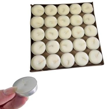 Imagem de Kit 100 Pçs Mini Vela Rechaud Parafina Com Suporte Tea Light Decorativa Festa