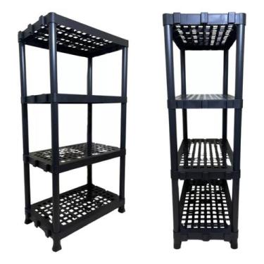 Imagem de Estante 4 Prateleiras Modular Cozinha Livreiro Plastico Reforçado - út