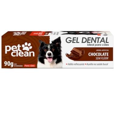 Imagem de Kit Dental para Cães e Gatos, Gel Dental Chocolate 90g com Dedeira Plástica, Auxilia na Saúde Bucal Pet Clean