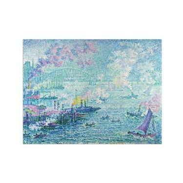Imagem de Paul Signac Famosas Pinturas-Impressas em Tela-Porta 3-Moderno Pôster Decoração Sala de Estar e Quarto 60x80cm24x31in Sem Moldura