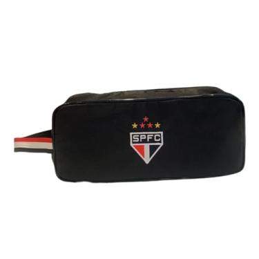 Imagem de Porta Chuteira São Paulo Oficial Preto Licenciada (Porta Chuteira, Preta, 40x17x17)