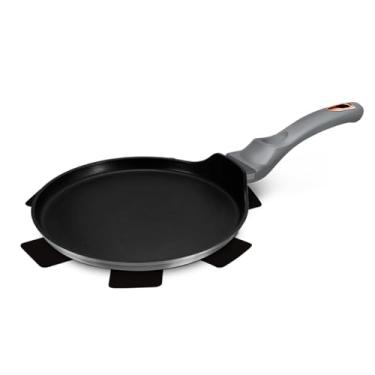 Imagem de Frigideira Panquequeira Antiaderente Triplo Revestimento de Marmore 25cm Moonlight Berlinger Haus