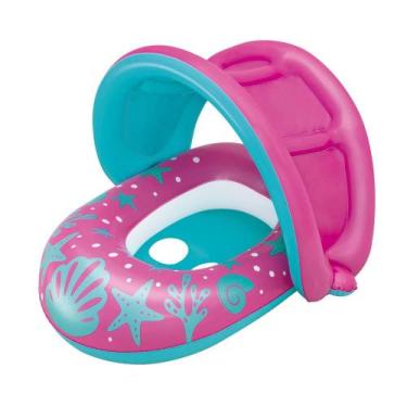 Imagem de Bote Inflável com Cobertura - Rosa e Azul - Mor