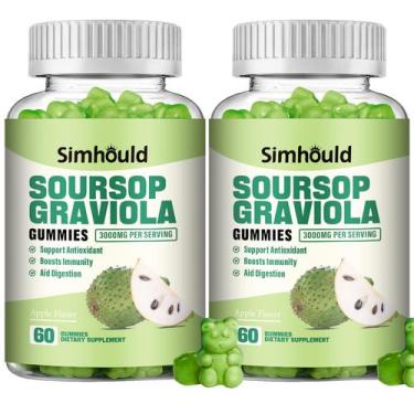 Imagem de Suplemento Simhould Soursop Graviola Gummies 3000 mg x2 - 120 ct