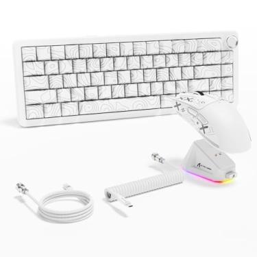 Imagem de ATTACK SHARK Teclado X11 e X65 PRO HE com efeito Hall de gatilho rápido, 60% teclado magnético 8K taxa de polling RGB Hot Swap, mouse para jogos sem fio com base de carregamento 22K DPI, BT/2,4 GHz
