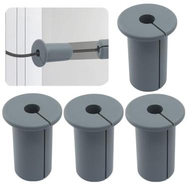 Imagem de Zorveiio 4 peças de ilhós de cabo de parede Starlink de 0,9 cm, bucha de silicone industrial para cabos Ethernet - compatível com kit de montagem Starlink Dishy e móveis domésticos (cinza)