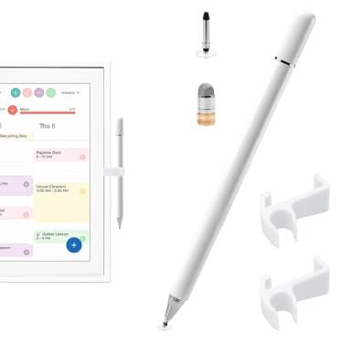 Imagem de Stylus e suporte para calendário de claraboia de 38 cm – Stylus de ponta dupla com pontas de malha e disco, suporte para acessórios de calendário de claraboia